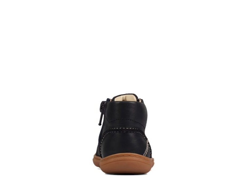 Clarks Flash Desert Boots Navy Girls - India B1B1836-E1