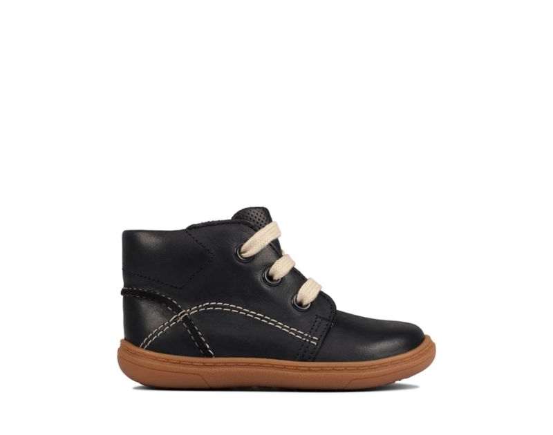 Clarks Flash Desert Boots Navy Girls - India B1B1836-E1