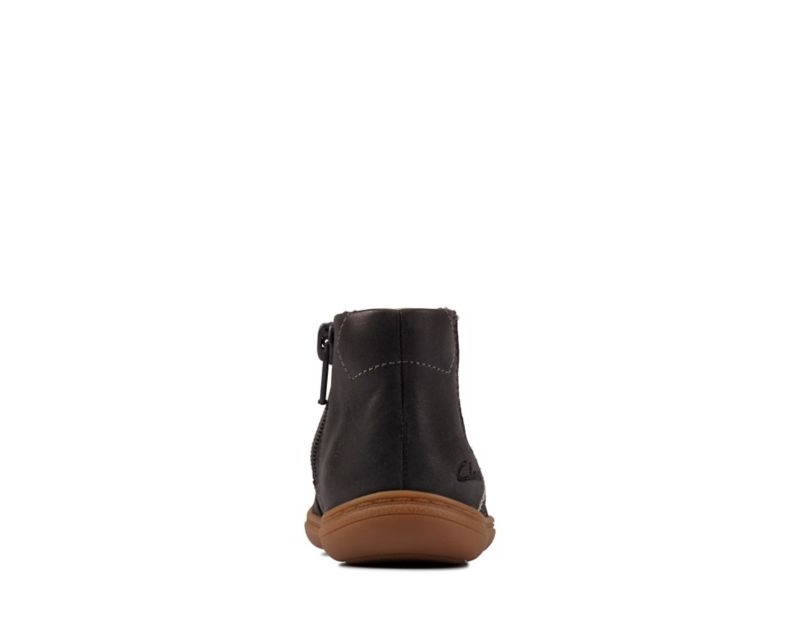 Clarks Flash Sea Chelsea Boots Dark Grey Girls - India H7X9431-F6
