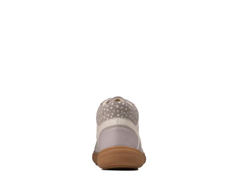 Clarks Flash Twist Walking Shoes Boots Grey Girls - India L0J1236-X3