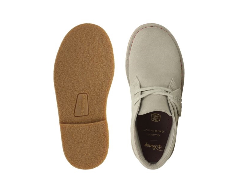 Clarks Iconic Desert Boots Beige Girls - India C8O5690-O8