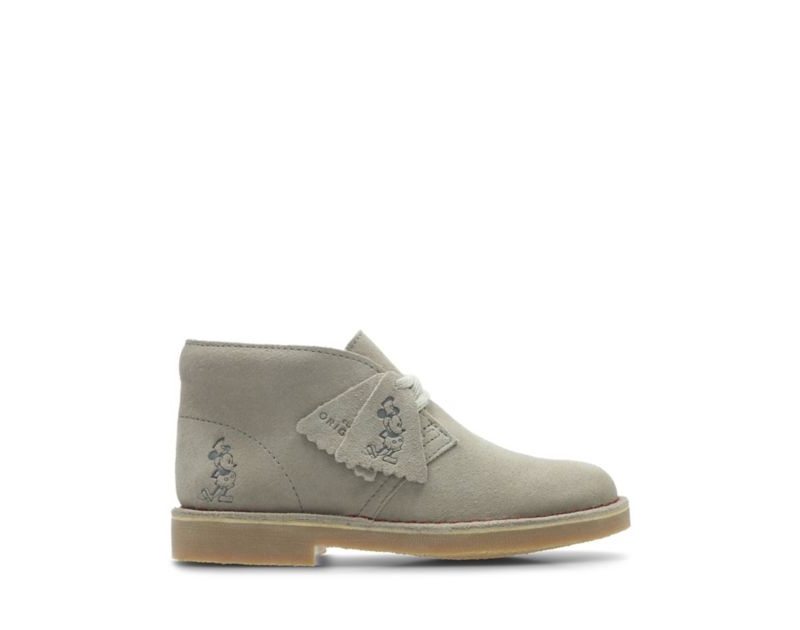 Clarks Iconic Desert Boots Beige Girls - India C8O5690-O8