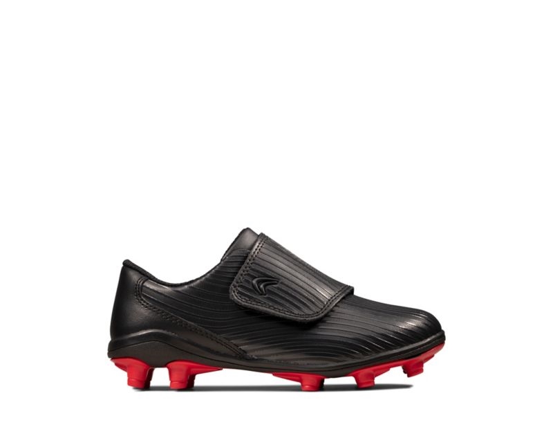 Clarks Kinetic Run Trainers Black Girls - India F6T6580-W5