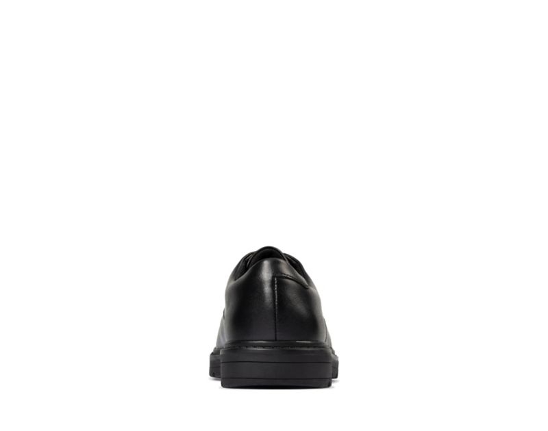 Clarks Loxham Derby Shoes School Shoes Black Girls - India E9B5047-U3