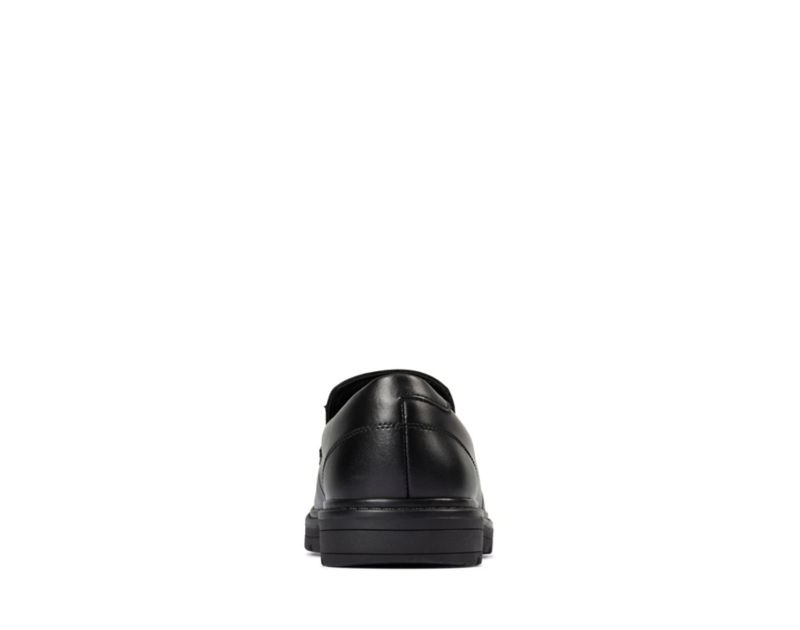 Clarks Loxham Grove School Shoes Black Girls - India N7R4119-A8