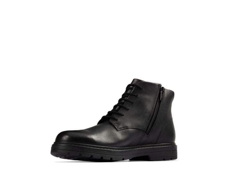 Clarks Loxham Walk Gore-tex School Shoes Black Girls - India V7J2084-C4
