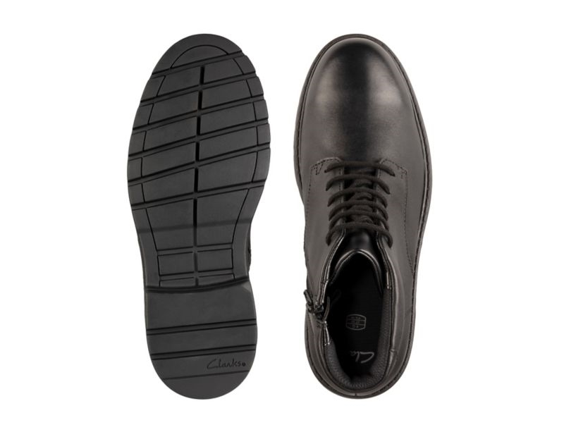Clarks Loxham Walk Gore-tex School Shoes Black Girls - India V7J2084-C4