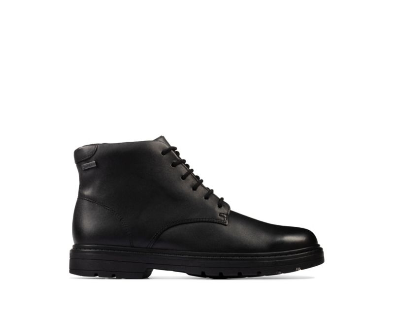 Clarks Loxham Walk Gore-tex School Shoes Black Girls - India V7J2084-C4