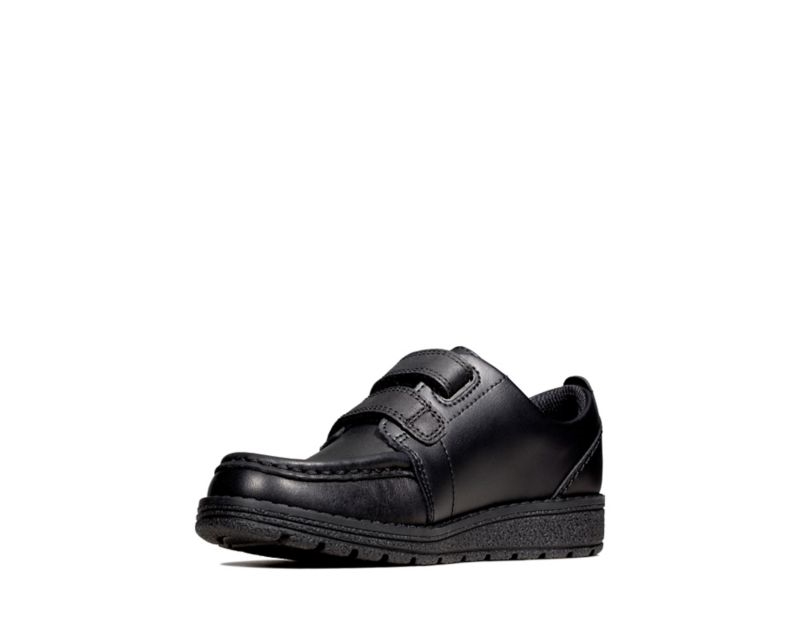 Clarks Mendip Bright School Shoes Black Girls - India K0C4472-U2