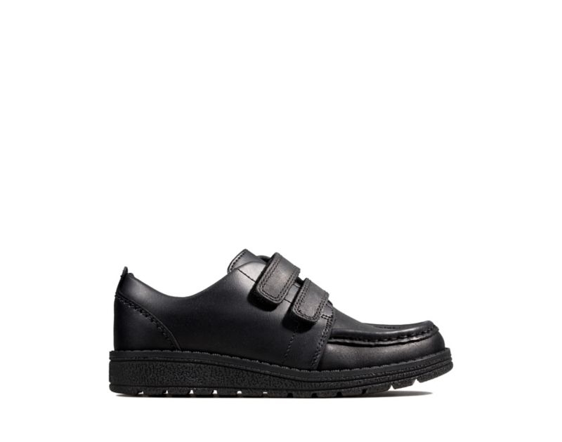 Clarks Mendip Bright School Shoes Black Girls - India K0C4472-U2