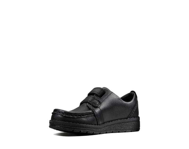 Clarks Mendip Bright School Shoes Toddler Shoes Black Girls - India E9Y4461-P9