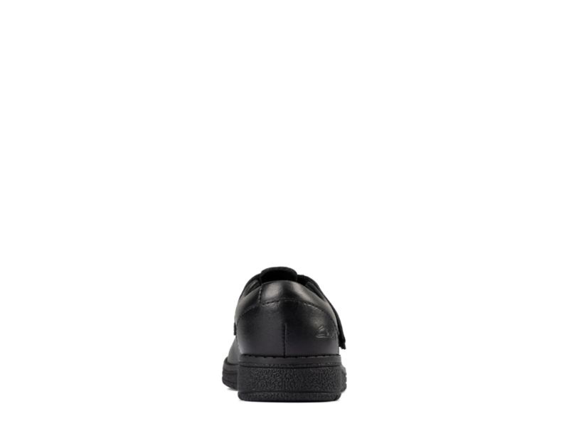 Clarks Mendip Joy School Shoes Black Girls - India T4K1561-T3