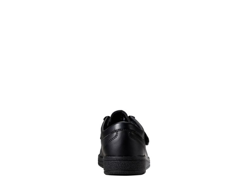 Clarks Mendip Pure School Shoes Black Girls - India M9P1661-R7