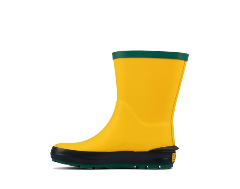 Clarks Mudder Run Wellies Toddler Shoes Yellow Girls - India K7O6598-Q2