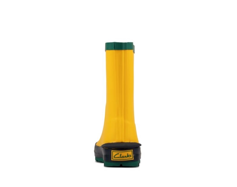 Clarks Mudder Run Wellies Yellow Girls - India Q9O2153-B4