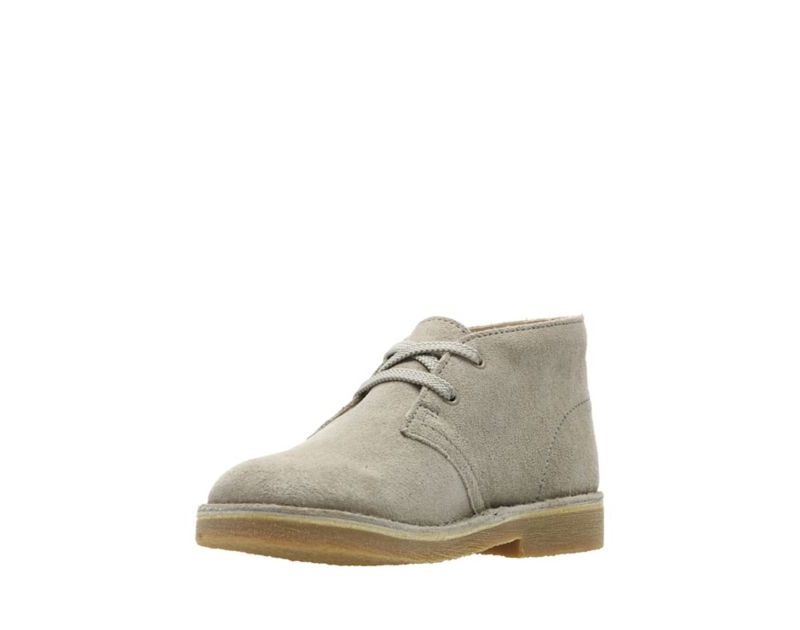 Clarks Originals Desert Boots Beige Girls - India B0U5456-Z5