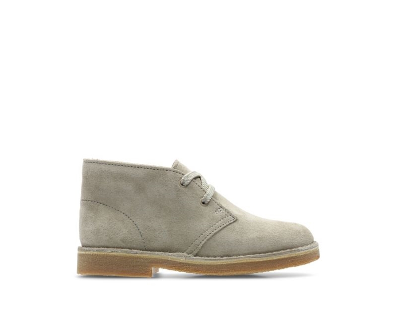 Clarks Originals Desert Boots Beige Girls - India B0U5456-Z5