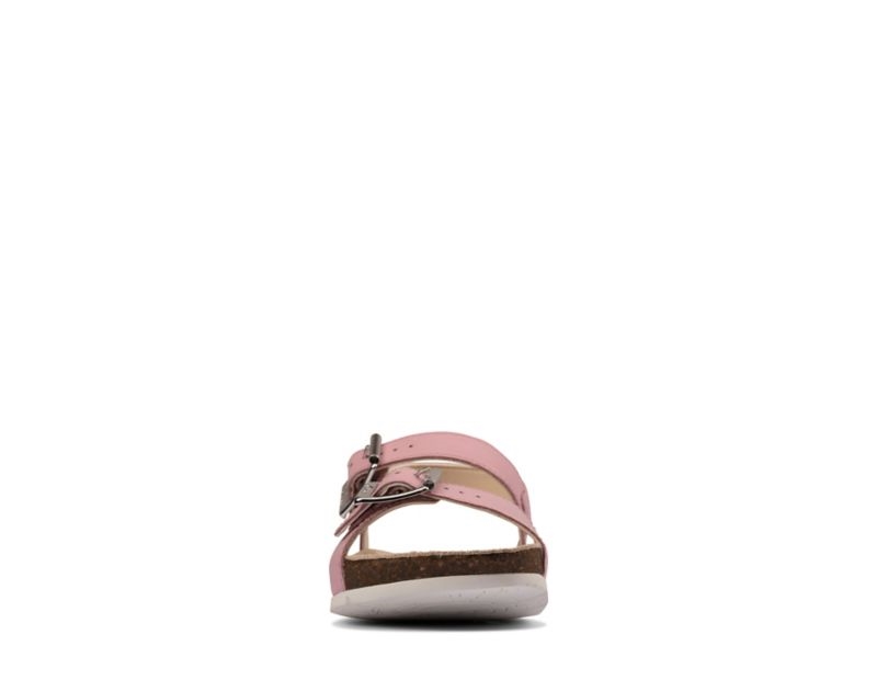 Clarks River Sand Sandals Light Pink Girls - India E6J1566-Q3