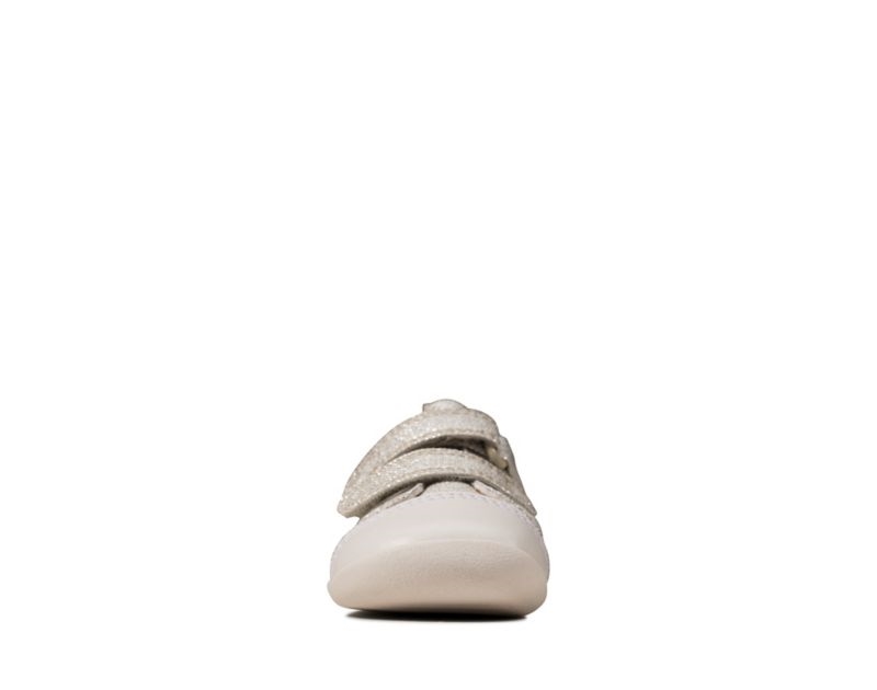 Clarks Roamer Craft Canvas Shoes Silver Girls - India W5M6032-L8