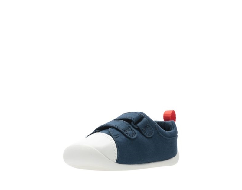 Clarks Roamer Craft Walking Shoes Canvas Shoes Navy Girls - India S4L0000-M1