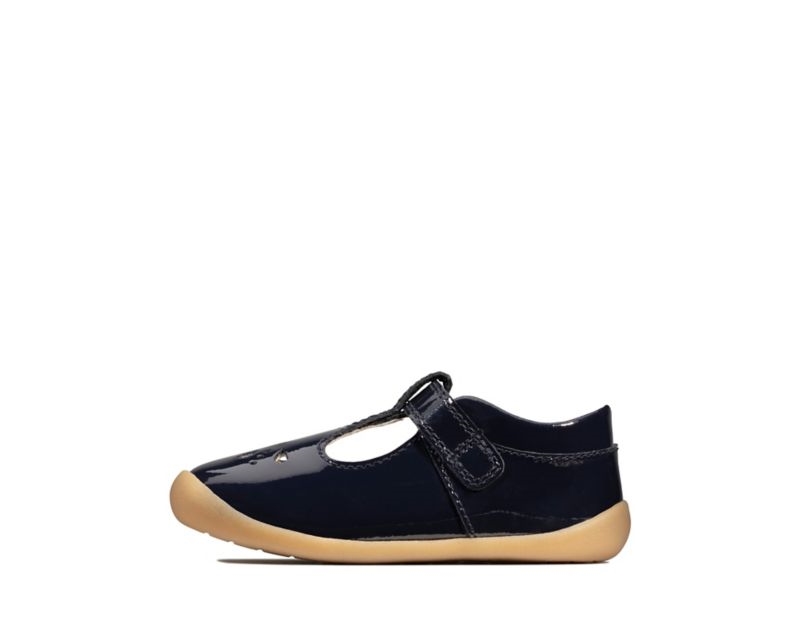 Clarks Roamer Star Walking Shoes Toddler Shoes Navy Girls - India X6T2858-Q5