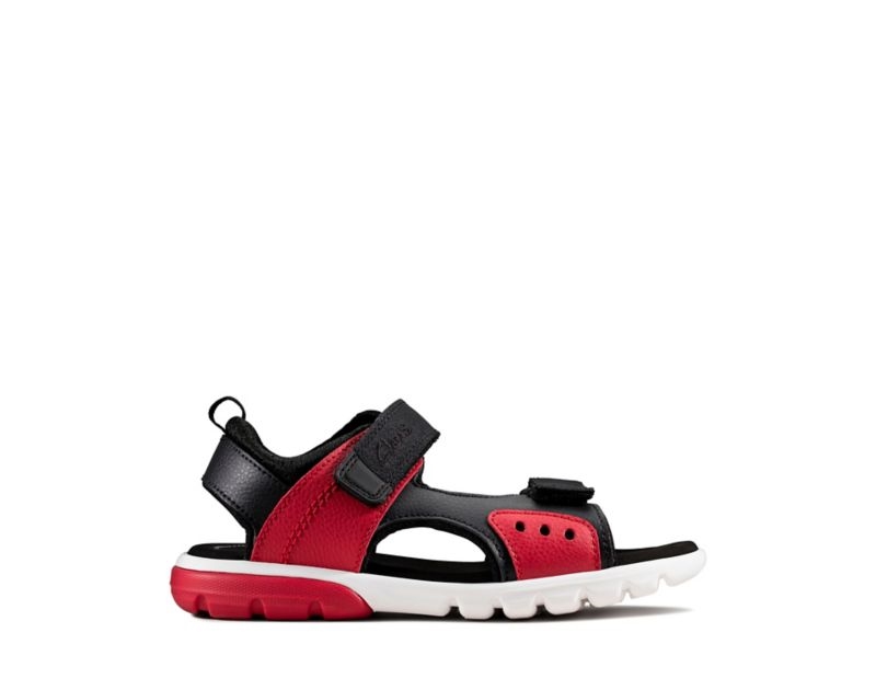 Clarks Rocco Tide Sandals Red Girls - India K3Q1285-X2