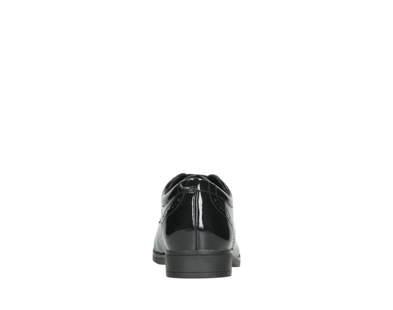 Clarks Sami Walk Brogues School Shoes Black Girls - India K2F8112-J2