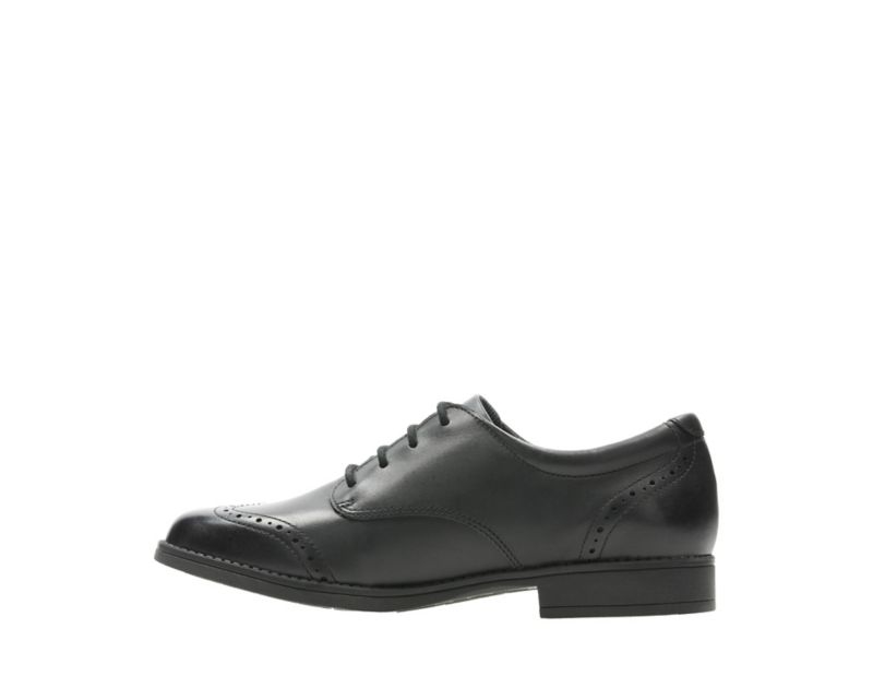 Clarks Sami Walk School Shoes Black Girls - India R3F1250-D6