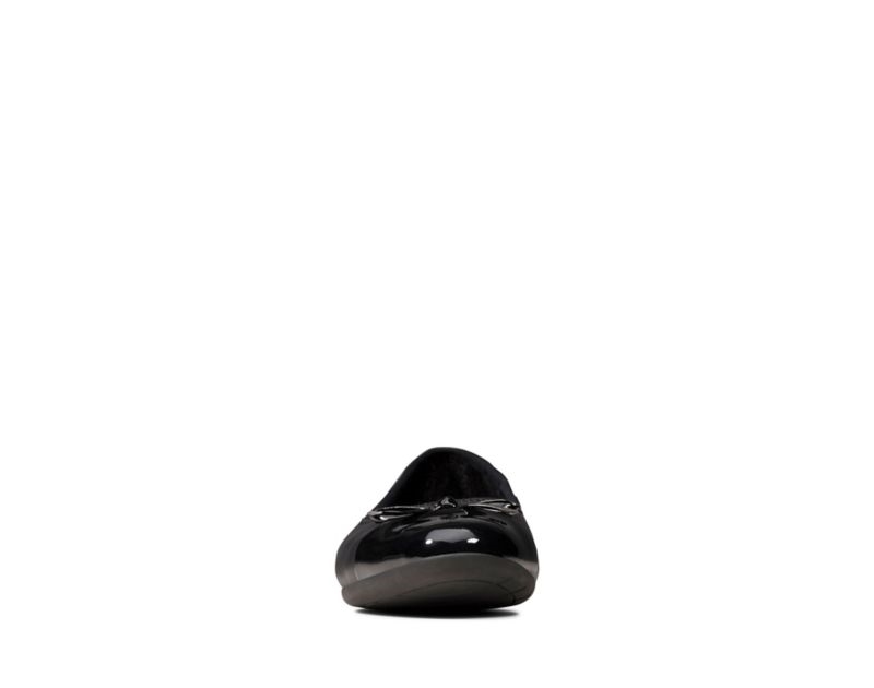 Clarks Scala Bloom School Shoes Black Girls - India R2B3271-K1