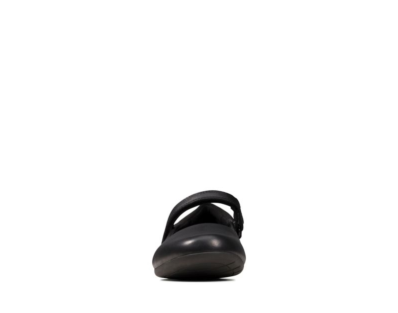 Clarks Scala Dawn School Shoes Black Girls - India I1R3503-T4