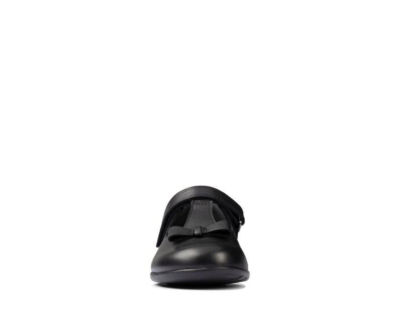 Clarks Scala Hope School Shoes Black Girls - India Z4U7400-S3