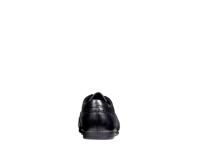 Clarks Scala Lace Brogues School Shoes Black Girls - India C1X5418-M0