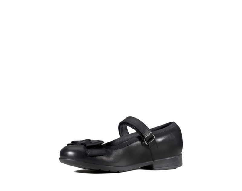 Clarks Scala Tap School Shoes Black Girls - India C6H5977-K9