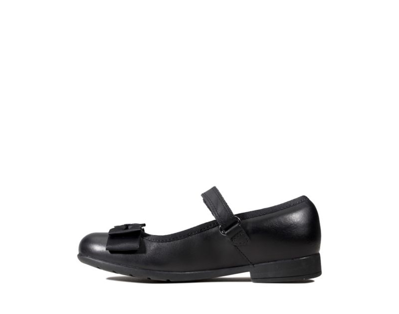 Clarks Scala Tap School Shoes Black Girls - India C6H5977-K9