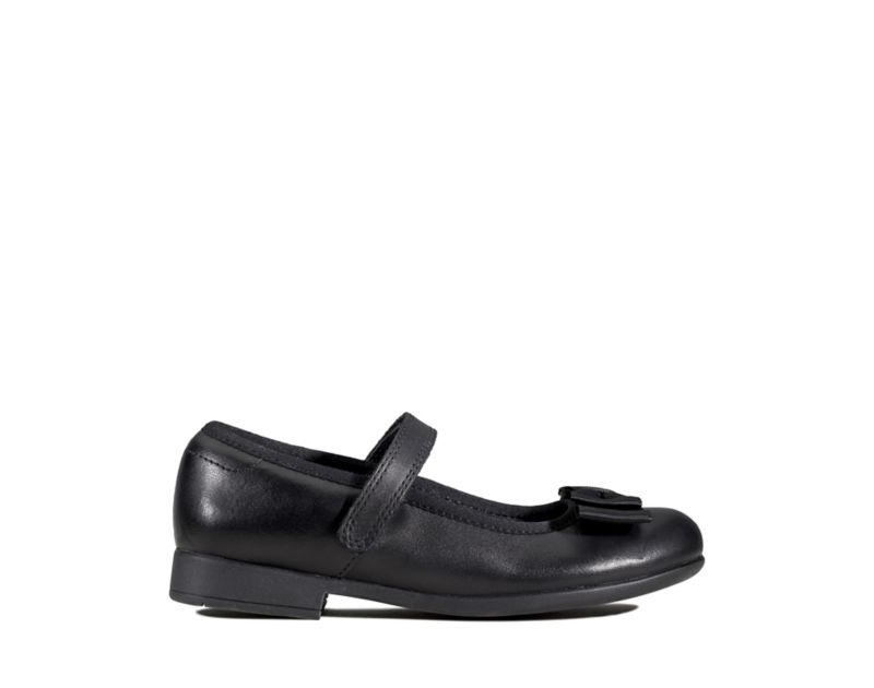 Clarks Scala Tap School Shoes Black Girls - India C6H5977-K9