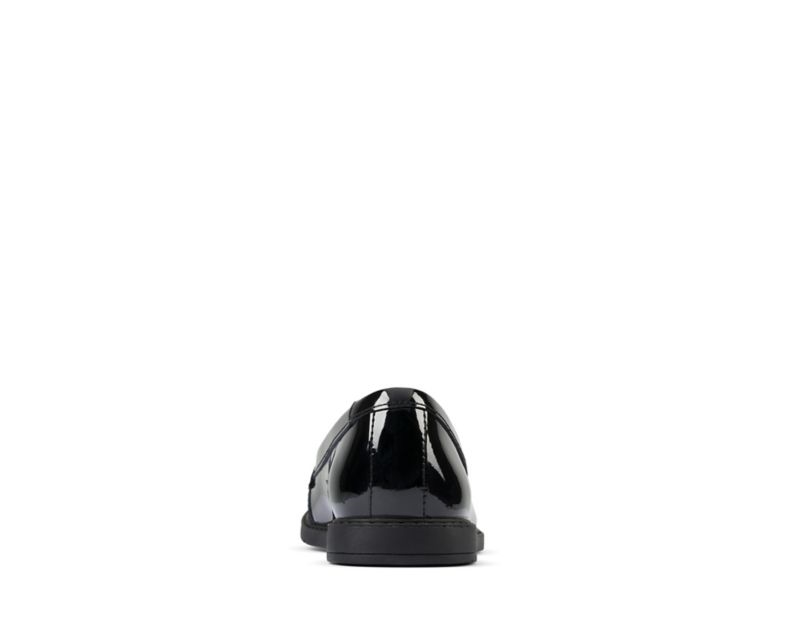 Clarks Scala Walk School Shoes Black Girls - India W9N3456-X4