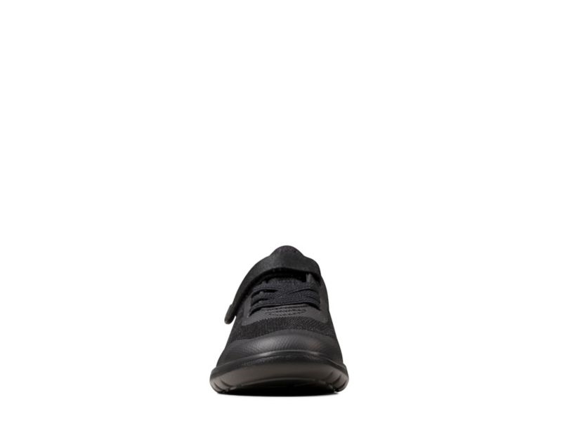 Clarks Scape Bright School Shoes Black Girls - India P7X9859-P3