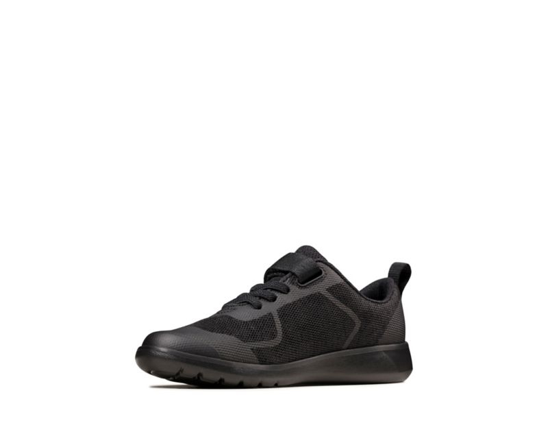 Clarks Scape Bright School Shoes Black Girls - India P7X9859-P3