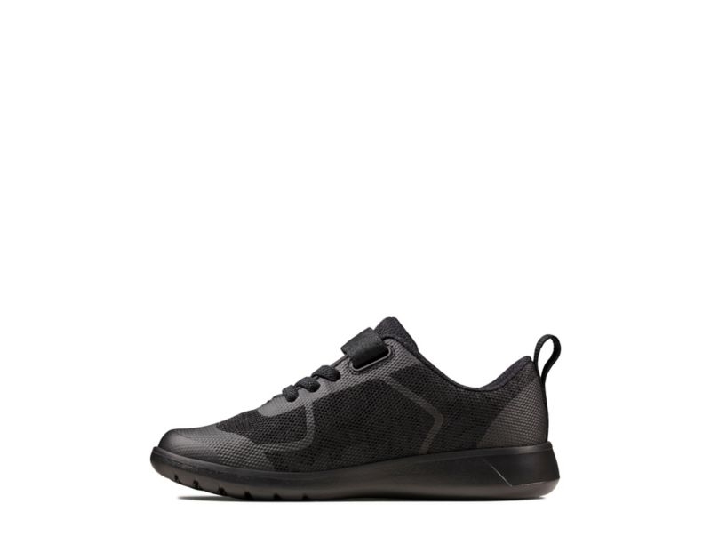Clarks Scape Bright School Shoes Black Girls - India P7X9859-P3