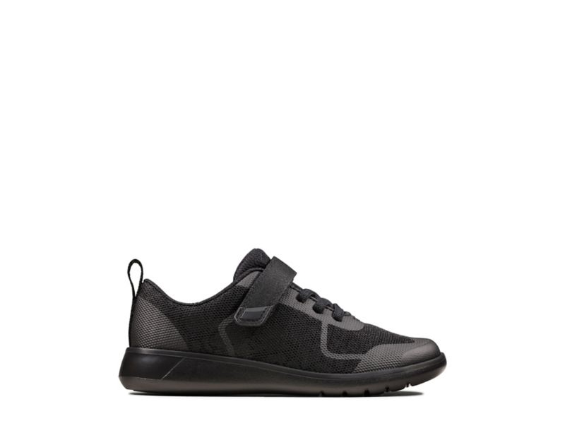 Clarks Scape Bright School Shoes Black Girls - India P7X9859-P3