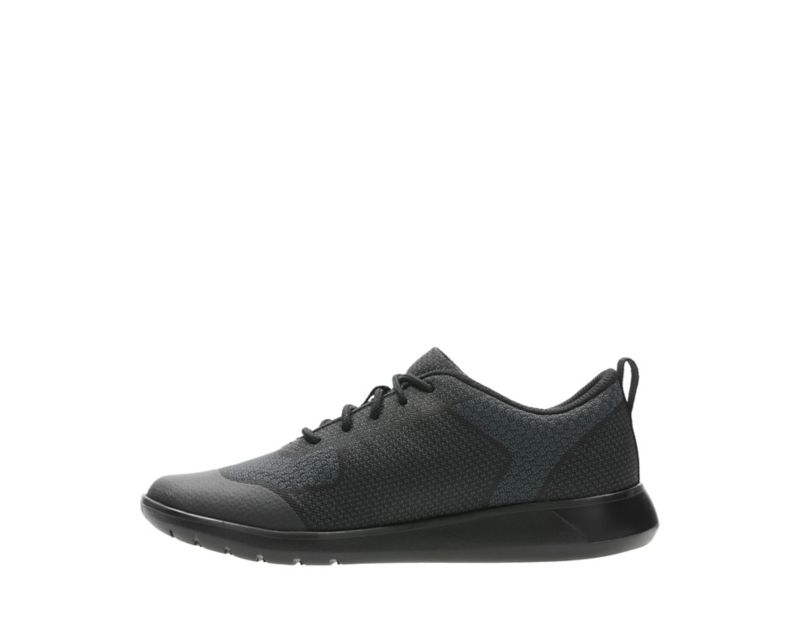 Clarks Scape Civic Trainers Black Girls - India T6C8211-M2