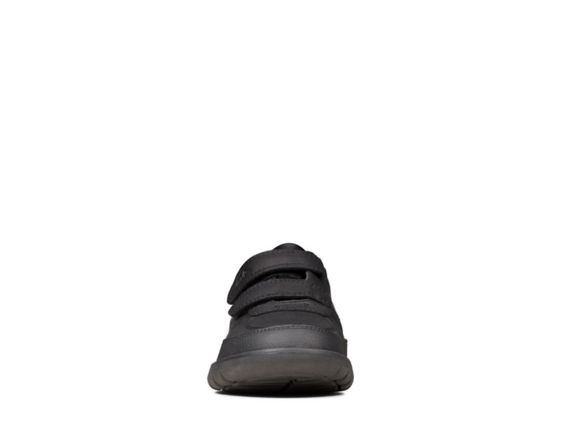 Clarks Scape Flare School Shoes Black Girls - India M1Y1215-I8