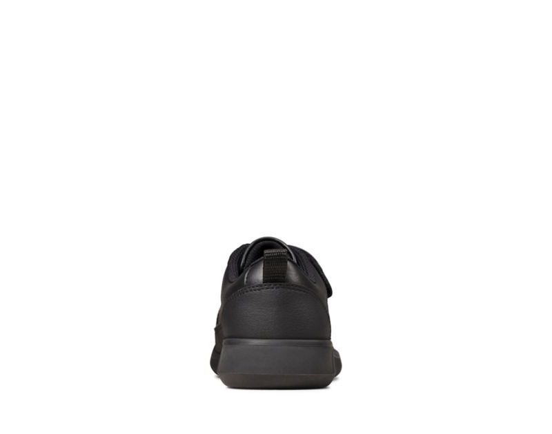 Clarks Scape Flare School Shoes Black Girls - India M1Y1215-I8