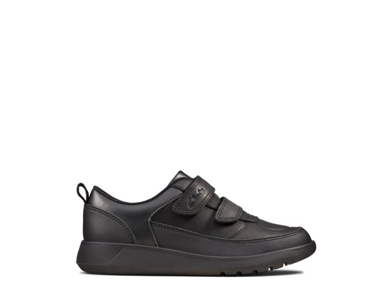 Clarks Scape Flare School Shoes Black Girls - India M1Y1215-I8