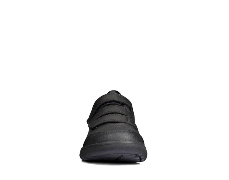 Clarks Scape Sky School Shoes Black Girls - India K2B1884-R0
