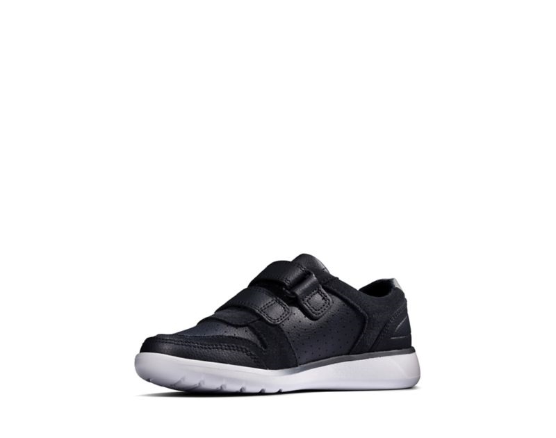 Clarks Scape Spirit Trainers Navy Girls - India V6K3792-E9