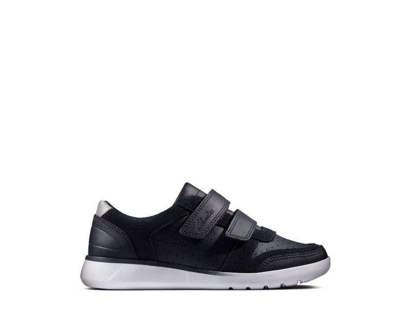 Clarks Scape Spirit Trainers Navy Girls - India V6K3792-E9