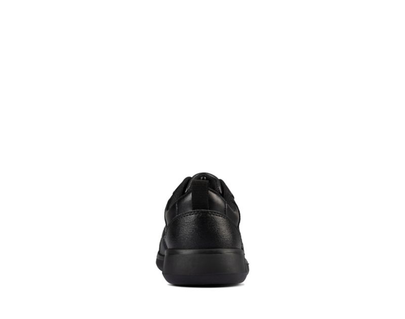 Clarks Scape Track School Shoes Black Girls - India P4M5058-M0