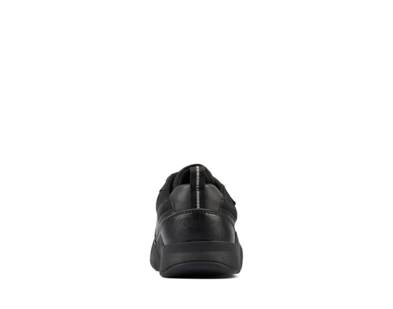 Clarks Scooter Speed School Shoes Black Girls - India O1I7801-B2