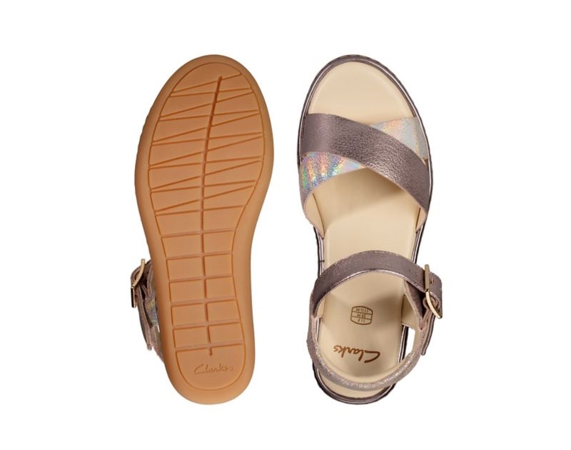 Clarks Skylark Pure Sandals Pink Girls - India P7U8211-F5
